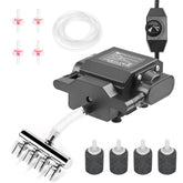 AQQA powerful aquarium air pump with four outlets for strong aeration.