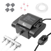 AQQA powerful aquarium air pump with four outlets delivers robust aeration for large tanks.