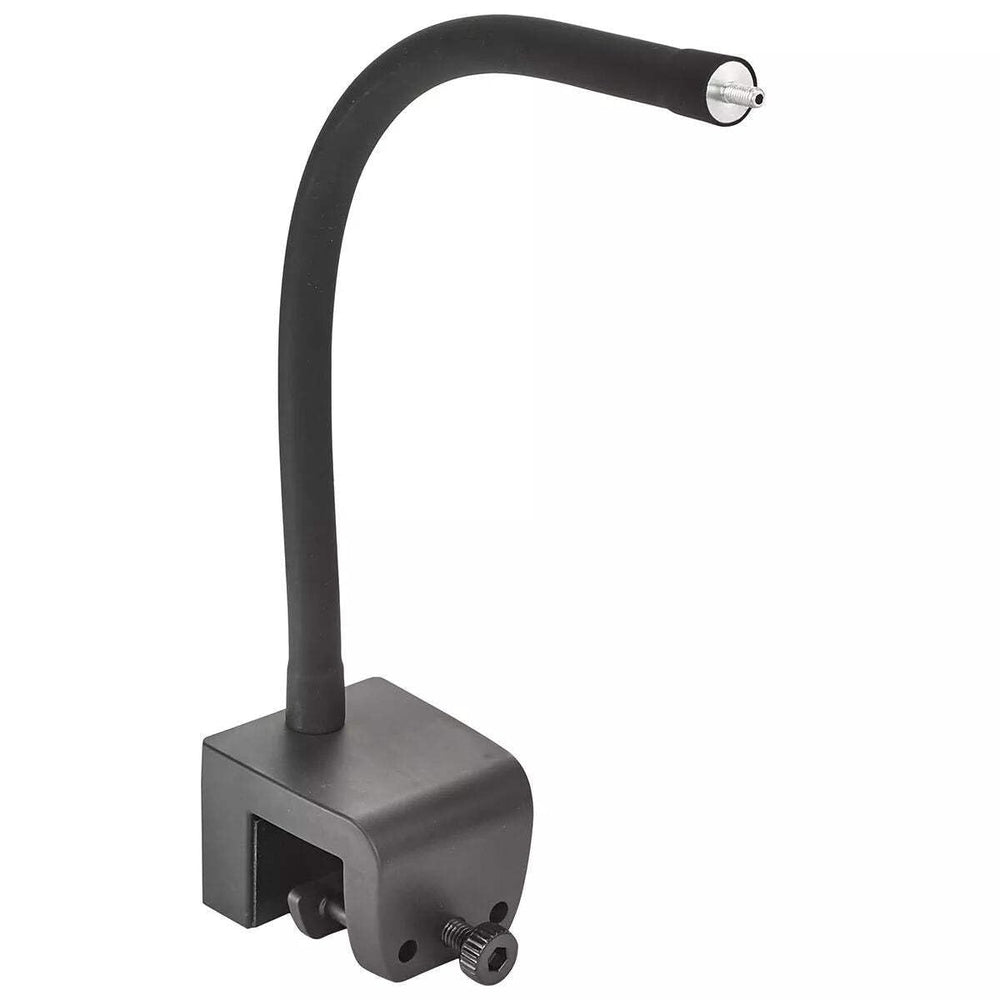 AIQI Prime Flex Arm 12in mounted on rimless tank for precise LED positioning.