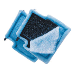 Aqua-Tech EZ-Change cartridge inside view highlighting activated carbon layer for odor and discoloration reduction.