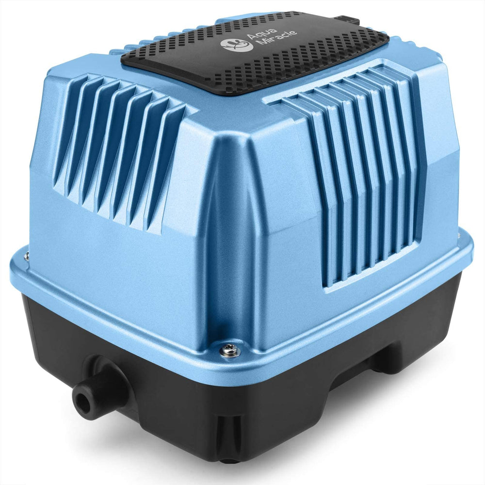 A AquaMiracle AP60 front view highlighting strong pond aeration for healthier water.