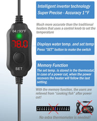 AquaMiracle dry-run protection prevents overheating when water level drops.