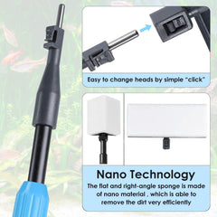AquaMiracle nano cleaning pads lift dirt on glass
