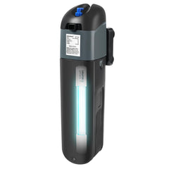 AQUANEAT 5W UV bulb in filter reduces green water in the tank.