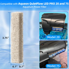 AQUANEAT ammonia remover pads for Aqueon QuietFlow 20 filter