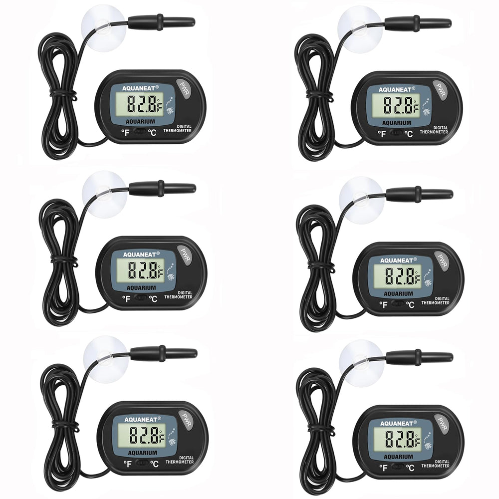 AQUANEAT aquarium thermometer with the large LCD display for easy temperature checks