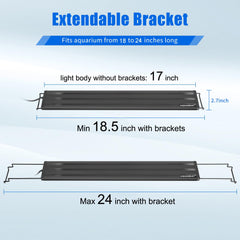 AQUANEAT's 42-LED array delivers balanced white, blue, pink, and green illumination.