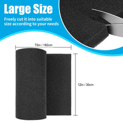 AQUANEAT open-cell sponge has a larger inner surface area for enhanced filtration.