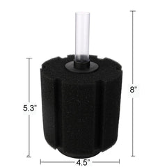 Aquapapa Bio Sponge Filter being installed with an air pump for easy setup.