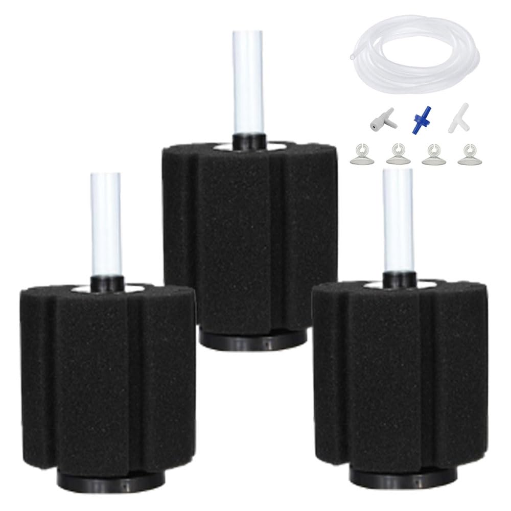 Aquapapa Bio Sponge Filter close-up promoting aeration and filtration.