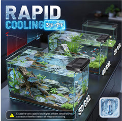 AQUASMITH dual-turbine design concentrates airflow toward water surface for efficient cooling