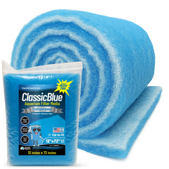 Aquatic Experts Classic Bonded Filter Pad 12x72 blue-white roll for filtration efficiency