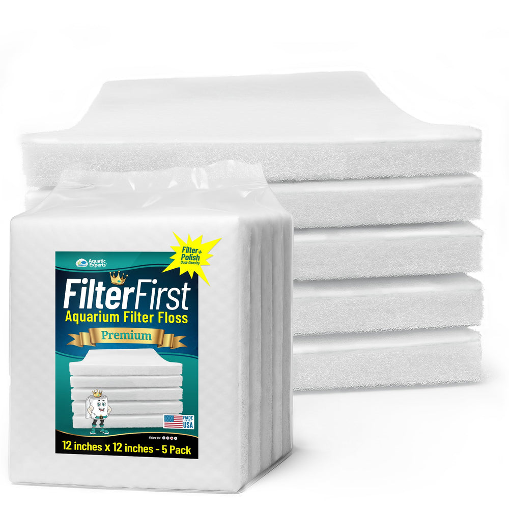 Aquatic Experts FilterFirst dual-density pad front view showing two layers for clearer water in freshwater tanks.