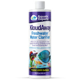 Aquatic Experts KloudAway bottle pour shows fast-acting water clarification.