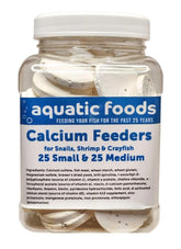Aquatic Foods Inc. calcium-disk-small for shrimp and snails supports shells.