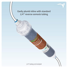 Aquatic Life DI inline design with refill-cap shown for easy maintenance and top-off.