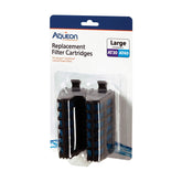 Aqueon 6-count replacement cartridges shown in packaging for QuietFlow AT30/AT40.