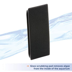 Aqueon Algae Scraper works with glass and acrylic tanks safely.