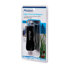 Aqueon Algae Scraper with inside-outside magnet cleans glass and acrylic walls.