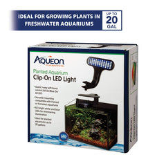 Aqueon Clip-On LED Light shows 60 LEDs for bright plant illumination