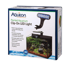 Aqueon Clip-On LED light slim profile for planted tanks supports lush growth