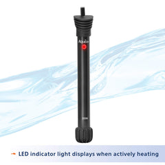 Aqueon LED indicator shows active heating in the tank