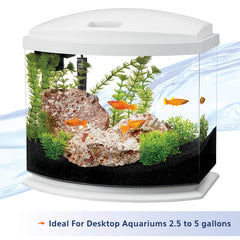 Aqueon Mini Flat Heater installed vertically or horizontally for flexible placement