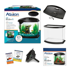 Aqueon MiniBow LED hood provides bright, low-profile illumination.