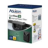 Aqueon QuietFlow 10E filter body shown for compact 10-gallon setups