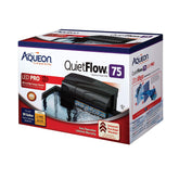 Aqueon QuietFlow 75 LED PRO filter front view for efficient filtration in up to 90 gallons.