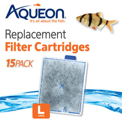 Aqueon replacement cartridge side view emphasizing dual-sided filtration