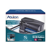 Aqueon SmartClean filter nozzle enabling quick water changes without removing the unit