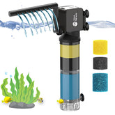 A AquaMiracle aquarium filter in full view for 40-150 gallon tanks