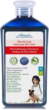 Arava natural medicated dog shampoo with dead-sea-minerals for deep cleansing and coat refreshment