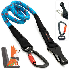 ARCA PET dog seat belt front-seat attachment keeps your dog secure.