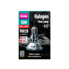 Arcadia halogen heat lamp infrared warmth for reptile enclosures