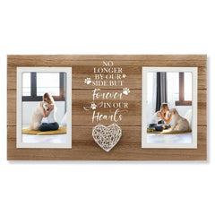 Aremdys loss of dog sympathy frame with double 4x6 photo display for memories.