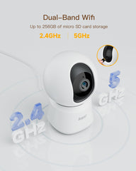 ARENTI indoor camera with two-way talk for family conversations.