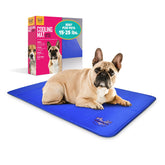 Arf Pets cooling mat on a dog bed delivers instant cooling relief.