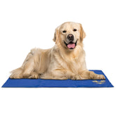 Arf Pets self-cooling mat in kennel offering cooling relief for dogs