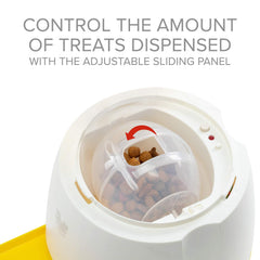 Arf Pets treat-release-action demonstrates rewarding play and curiosity.