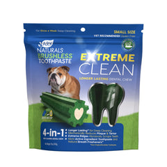 ARK NATURALS Extreme Clean brushless toothpaste chews for small breeds aid plaque reduction