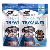 ARK NATURALS Happy Traveler soft chews in a dog bottle promote calmness during travel