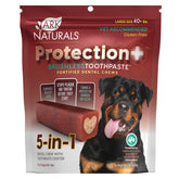 ARK NATURALS Protection+ large packaging showcasing the all-in-one dental care system for dogs.