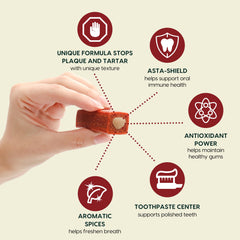 Ark Naturals Protection+ outer chew barrier helps reduce plaque and tartar buildup
