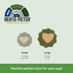 Ark Naturals large-breed chew with outer ridges cleans gums during chewing.