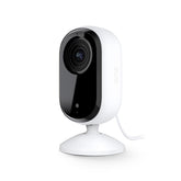 Arlo Essential Indoor Camera HD wide view for reliable home monitoring.