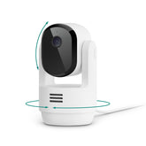 Arlo Essential indoor camera setup shows plug-in power and easy placement.