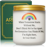ARLYPET dog memorial candle with poem for comforting remembrance