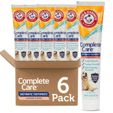 Arm & Hammer Complete Care toothpaste tube showing value size for easier at-home dog dental care.